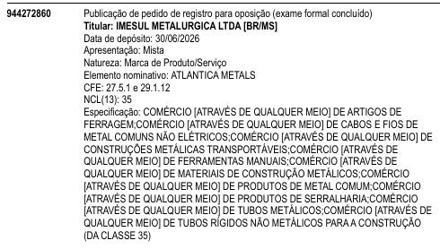 ATLANTICA METALS