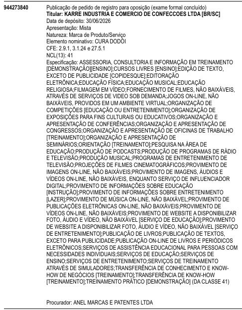 CURA DODÓI