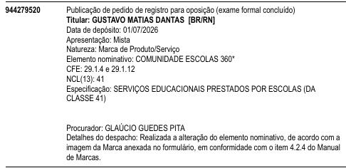 COMUNIDADE ESCOLAS 360*