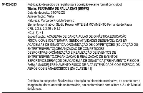 Studio Revoar ARTE EM MOVIMENTO Fernanda de Paula