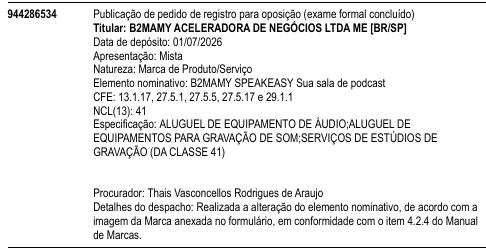 B2MAMY SPEAKEASY Sua sala de podcast