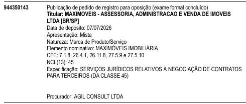 MAXIMÓVEIS IMOBILIÁRIA