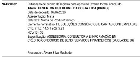 HL SOLUÇÕES CONSÓRCIOS E CARTAS CONTEMPLADAS