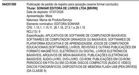 EDITORA SONHAR