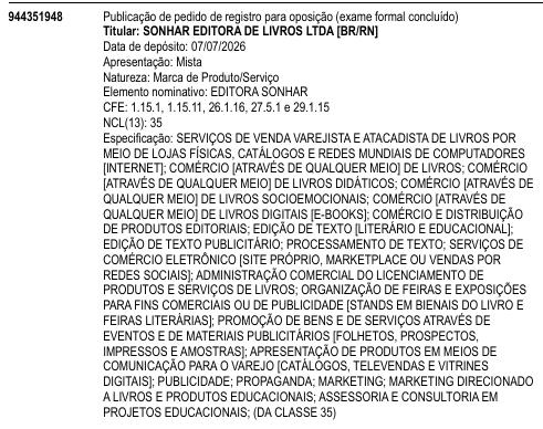 EDITORA SONHAR