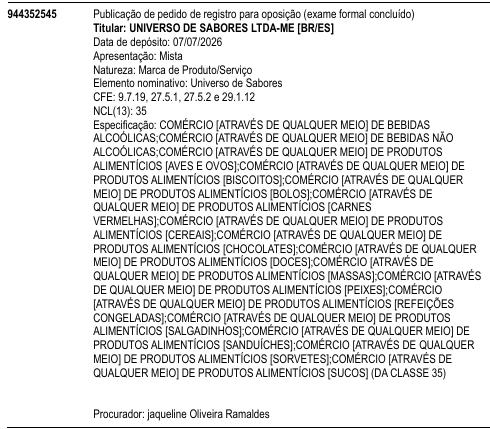 Universo de Sabores