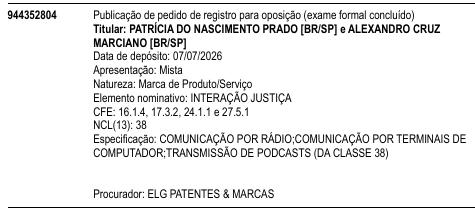 INTERAÇÃO JUSTIÇA
