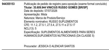 RUSSO SUPLEMENTOS