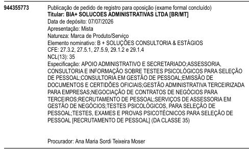 B + SOLUÇÕES CONSULTORIA & ESTÁGIOS