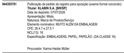 MUITO ALÉM DA EMBALAGEM
