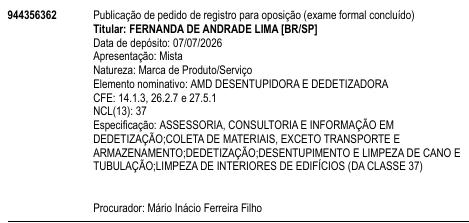 AMD DESENTUPIDORA E DEDETIZADORA