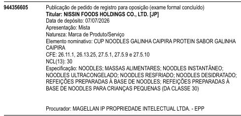 CUP NOODLES GALINHA CAIPIRA PROTEIN SABOR GALINHA CAIPIRA