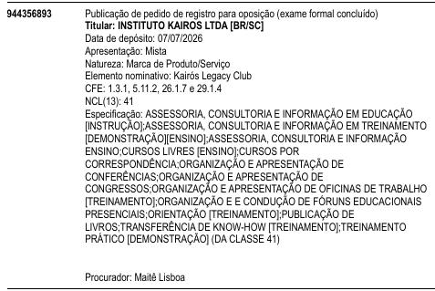 Kairós Legacy Club