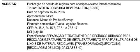 DVolta Logística Reversa