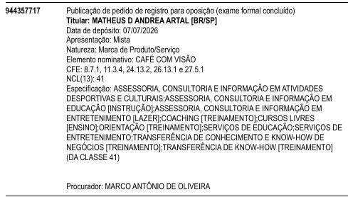 CAFÉ COM VISÃO