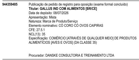 CÓ CORO CÓ OVOS CAIPIRAS