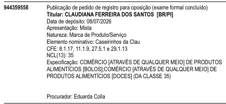 Caseirinhos da Clau
