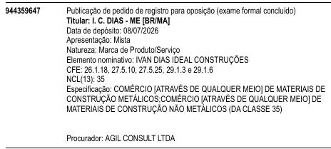 IVAN DIAS IDEAL CONSTRUÇÕES