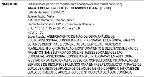 EWS Ecopro Water Solutions
