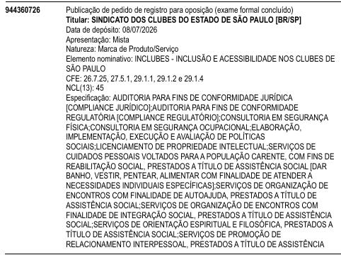 INCLUBES - INCLUSÃO E ACESSIBILIDADE NOS CLUBES DE SÃO PAULO