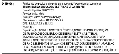 BASSO SOLAR