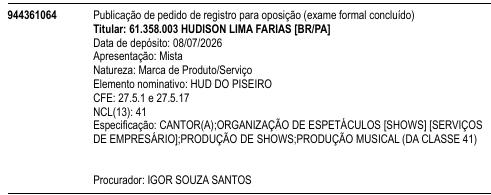 HUD DO PISEIRO