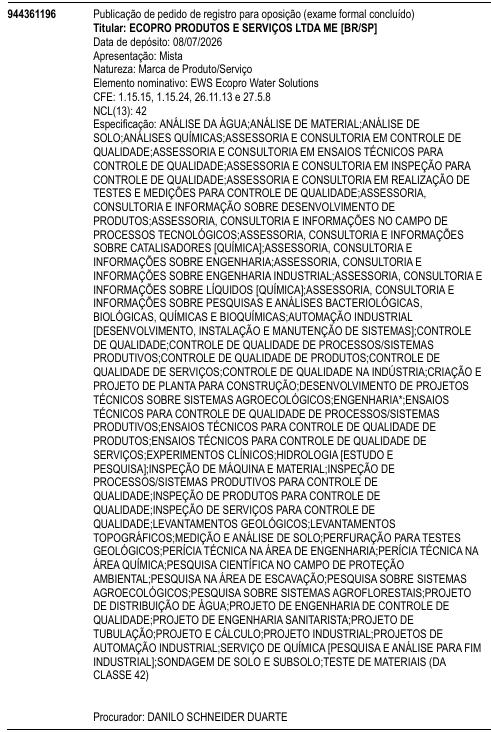 EWS Ecopro Water Solutions