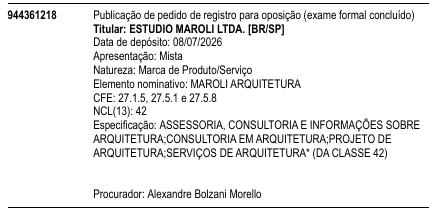 MAROLI ARQUITETURA