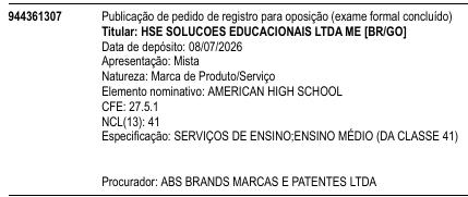 AMERICAN HIGH SCHOOL