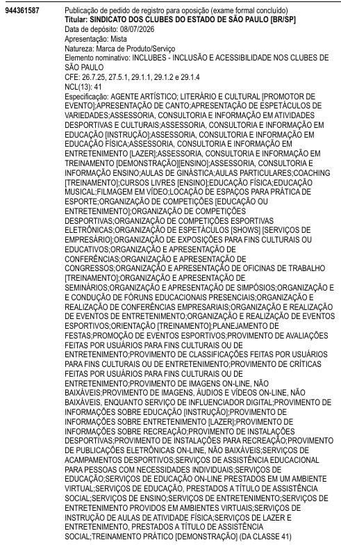 INCLUBES - INCLUSÃO E ACESSIBILIDADE NOS CLUBES DE SÃO PAULO