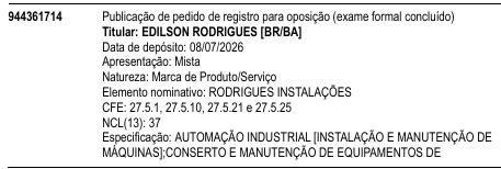 RODRIGUES INSTALAÇÕES