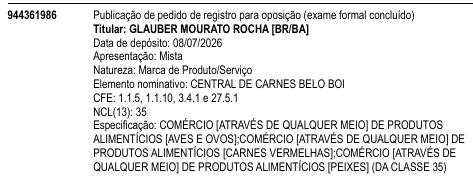 CENTRAL DE CARNES BELO BOI