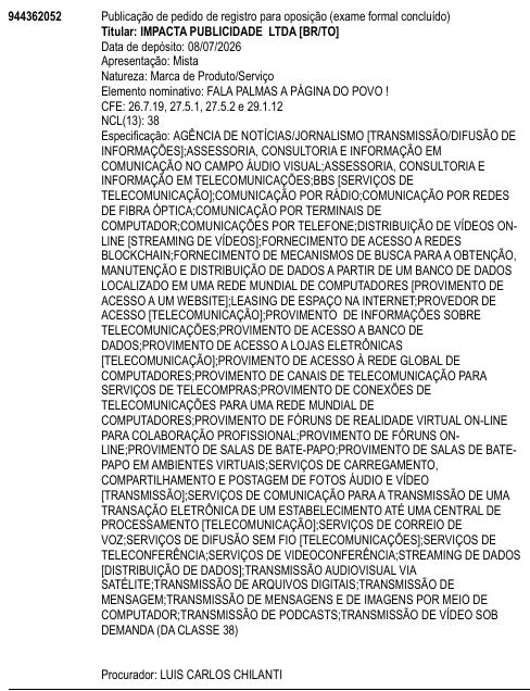 FALA PALMAS A PÁGINA DO POVO !
