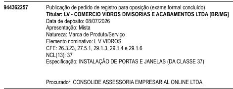 L V VIDROS