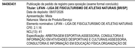 LIFAN – LIGA DE FISICULTURISMO DE ATLETAS NATURAIS