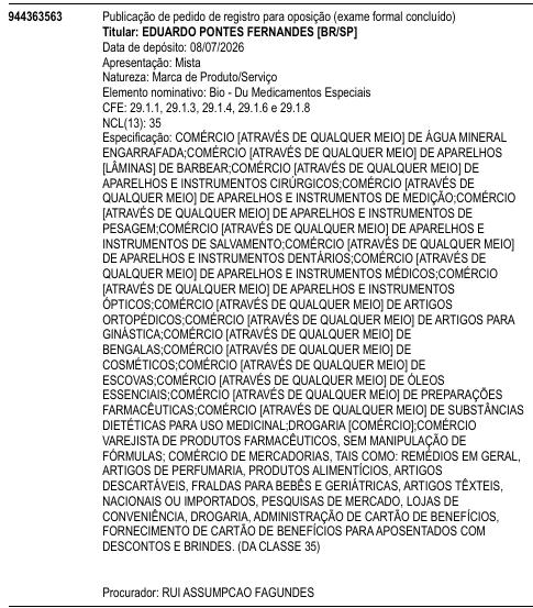 Bio - Du Medicamentos Especiais