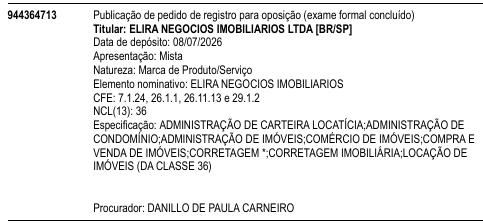 ELIRA NEGOCIOS IMOBILIARIOS