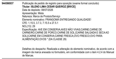 FRANGOMÁ ENTREGANDO QUALIDADE!