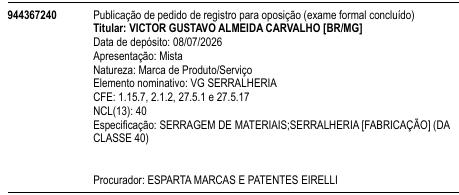 VG SERRALHERIA