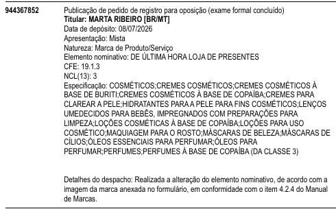 DE ÚLTIMA HORA LOJA DE PRESENTES