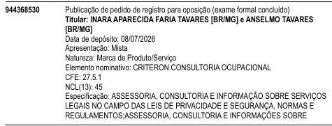 CRITERON CONSULTORIA OCUPACIONAL
