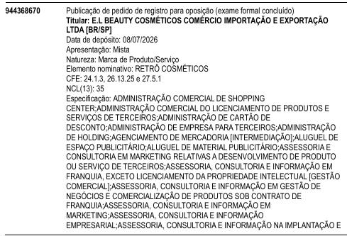 RETRÔ COSMÉTICOS