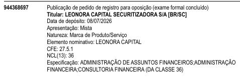 LEONORA CAPITAL