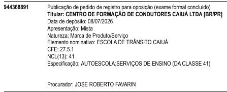 ESCOLA DE TRÂNSITO CAIUÁ