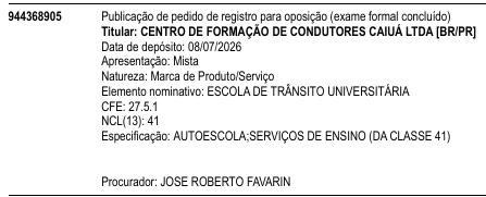 ESCOLA DE TRÂNSITO UNIVERSITÁRIA