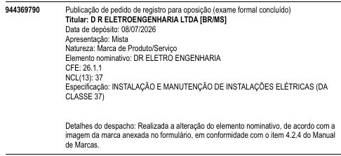 DR ELETRO ENGENHARIA