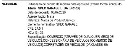 SPEC GARAGE