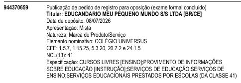 COLÉGIO UNIVERSUS