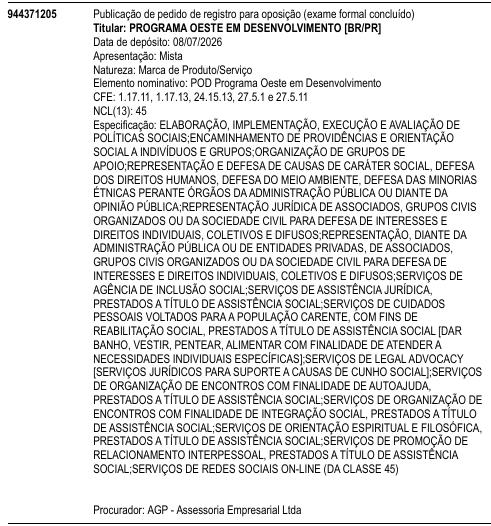 POD Programa Oeste em Desenvolvimento