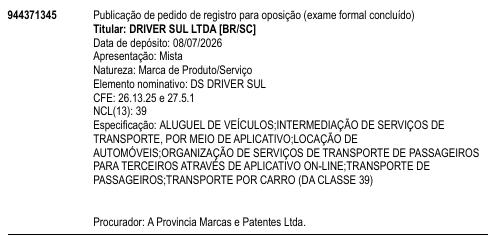 DS DRIVER SUL